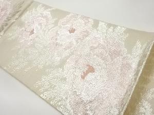 牡丹模様織出し袋帯